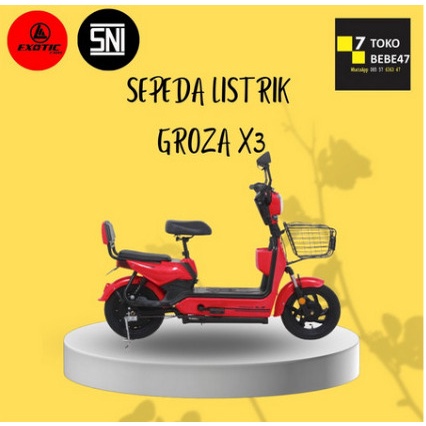 Pacific Exotic GROZA X3 GROZAX3 GROZA X 3 Sepeda listrik