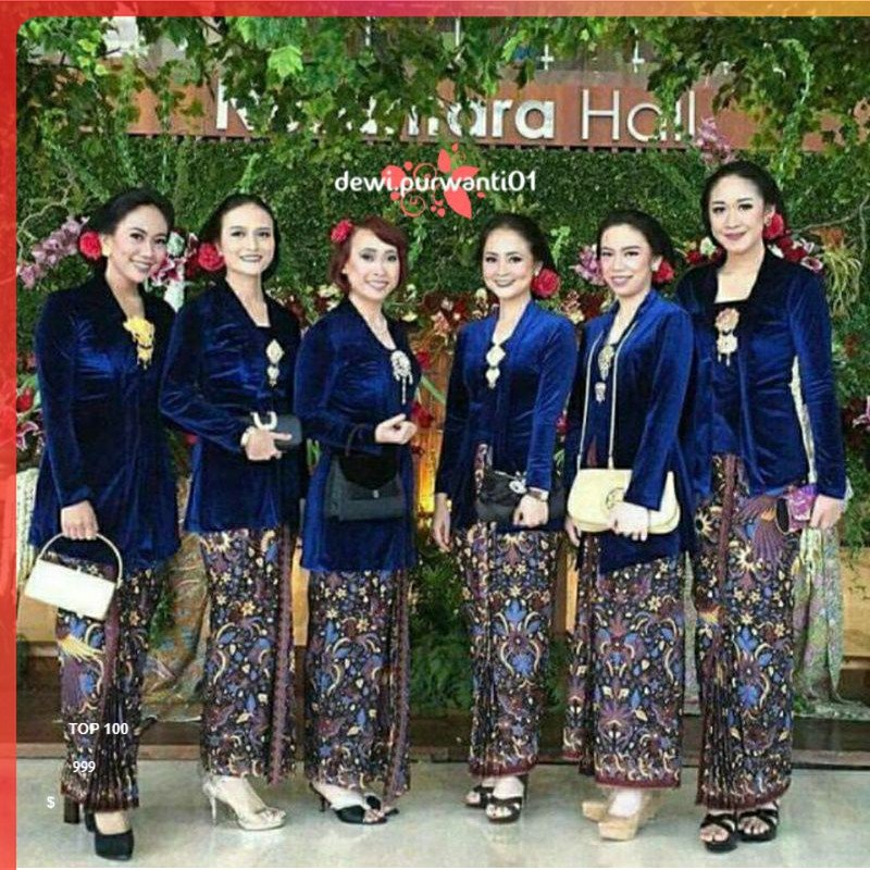 KEBAYA KUTU BARU/BLUDRU Kebaya Bludru
