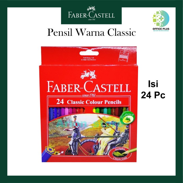 

Pensil Warna Classic / Pensil Warna Panjang Isi 24 Pcs Faber Castell