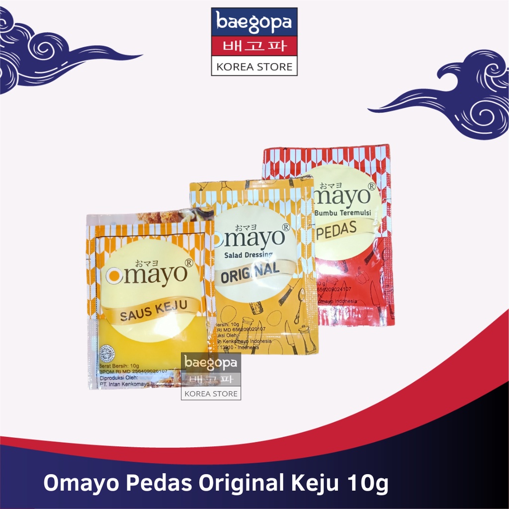 

OMAYO Mayo Pedas Original Keju 1 pcs 10 g Halal │ Mayonnaise Spicy Original Cheese