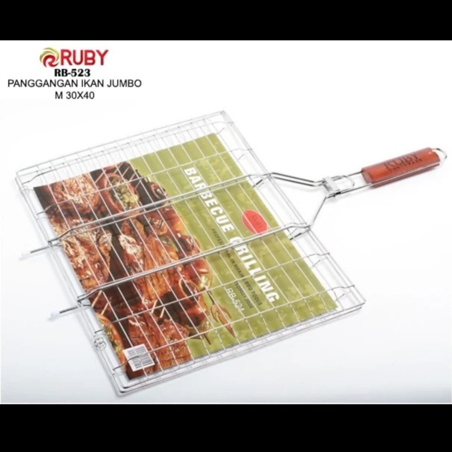 RUBY PANGGANGAN IKAN STAINLESS JEPIT PANGGANGAN IKAN TEBAL
