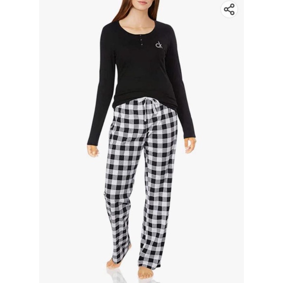 CK plaid pants pajama