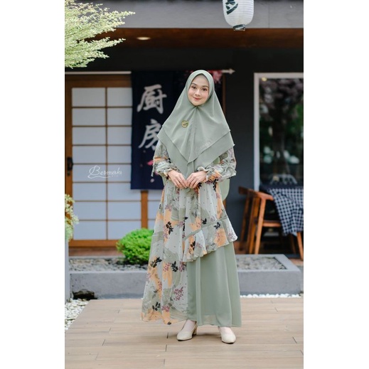 TERBARU GAMIS SET SYAR'I CERUTY EXCLUSIVE ORIGINAL BRAND BY BERMERKS SYAR'I