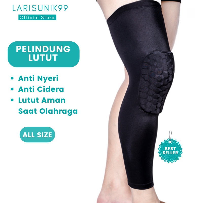 Deker Pelindung Lutut Olahraga Pelindung Lutut Anti Cedera Olahraga Basket Futsal Knee Pad Leg Sleeve