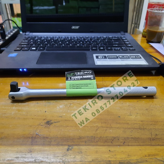 [COD] Gagang Kunci Shock 3/8 Inch Panjang 10 Inch Tekiro Flexible Handle / Perlengkapan Rumah Tangga