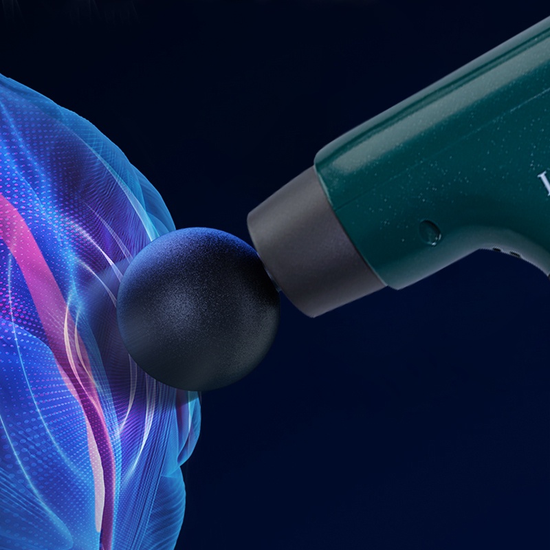 Alat Pijat MASSAGE GUN - DEEP TISSUE MUSCLE MASSAGER GUN / Mini Portable Massager Fascia Gun - Alat Pijat Terapi Getar Otot Rechargeable VERSI Kecil Mewah