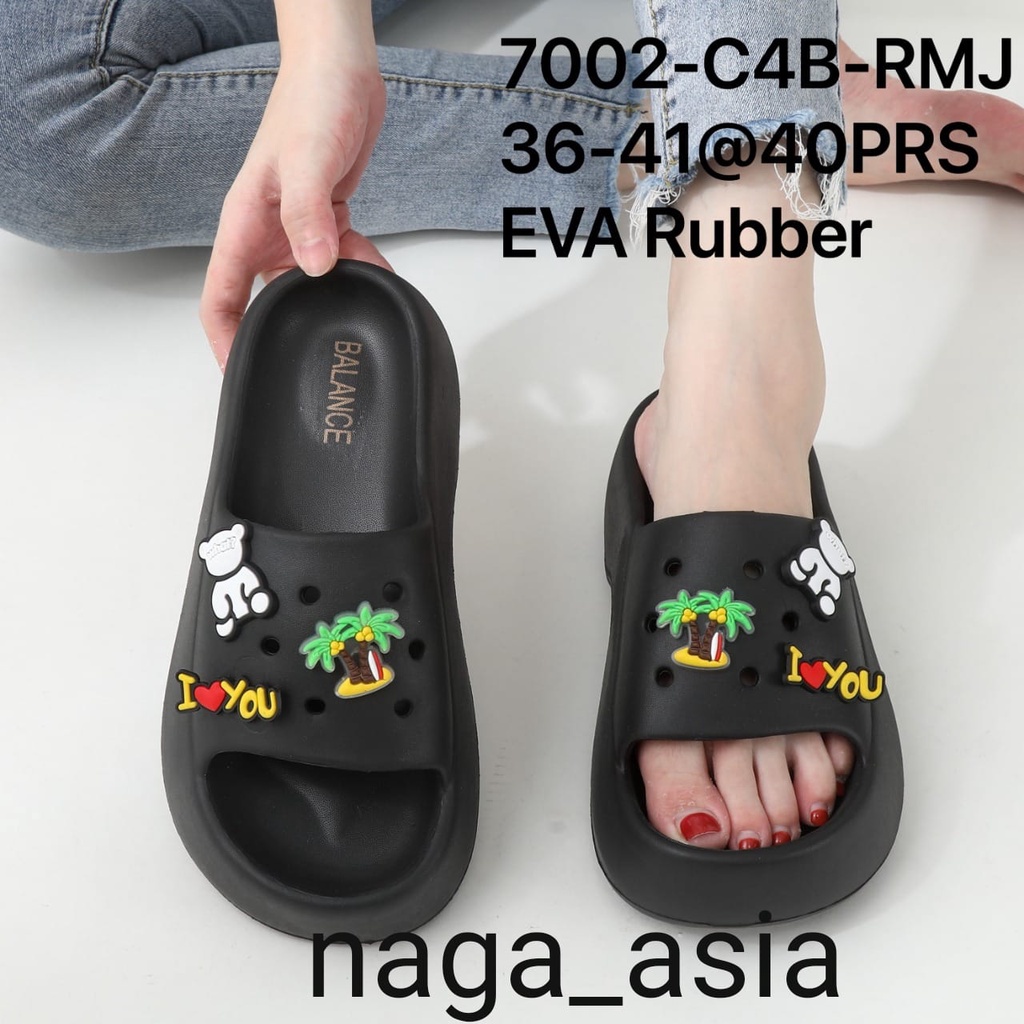 Sandal selop wanita fuji import 7002-A4 (36-41) Terlaris