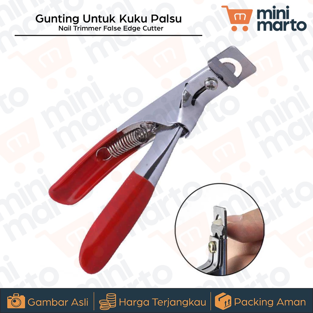 Gunting Untuk Kuku Palsu Manicure Clipper Tool false Nail Trimmer - Minimarto