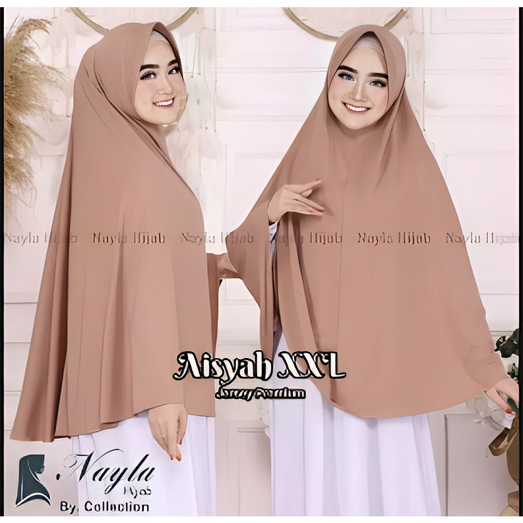 JILBAB SYARI JUMBO BAHAN JERSEY ADEM POLOS / HIJAB BERGO MUSLIMAH WANITA DEWASA MODEL TERBARU 2022 /