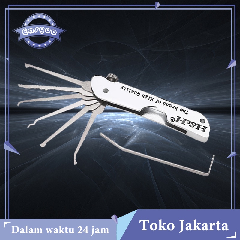 Set Alat Pembuka Kunci Gembok Pintu Darurat Locksmith Tools Lock Pick