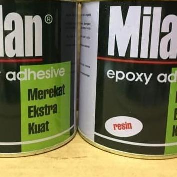 

Lem epoxy Milan resin + hardener 1set isi 2klg (1resin1hardener) @ 1kg