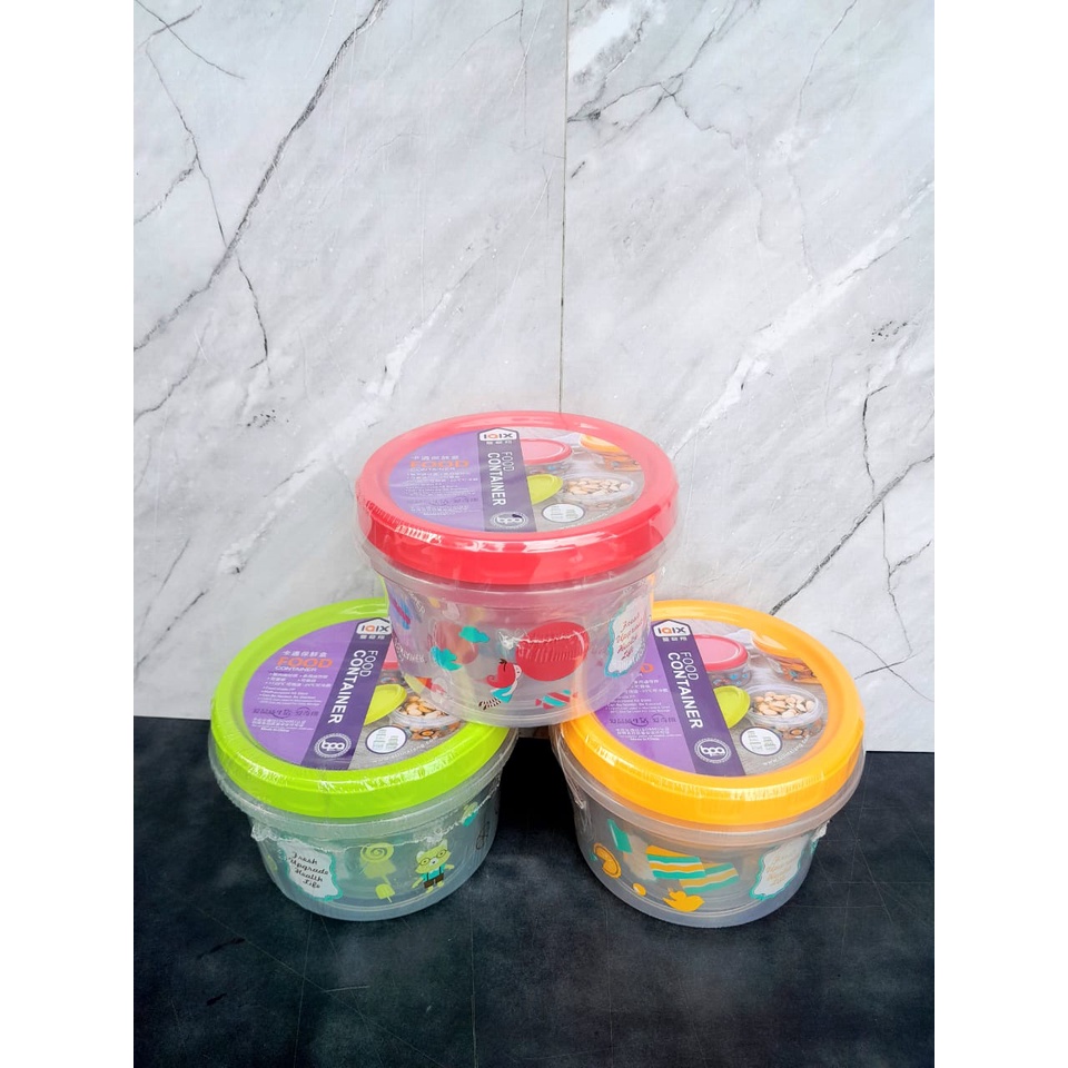 Toples 3 in 1 Food Container Tempat Makan Karakter Isi 3 Pcs