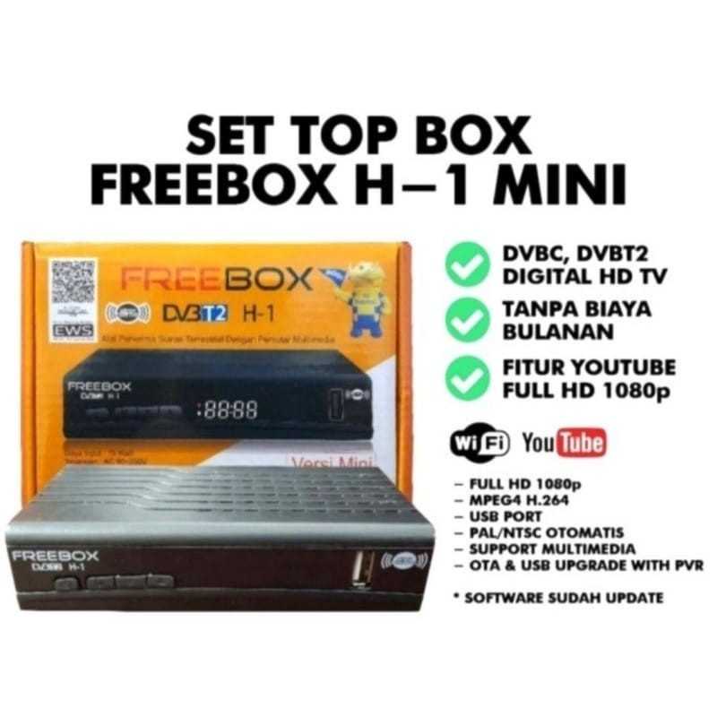 SET TOP BOX MERK FREEBOX H-1 DVBT2 VERSI MINI TERBARU