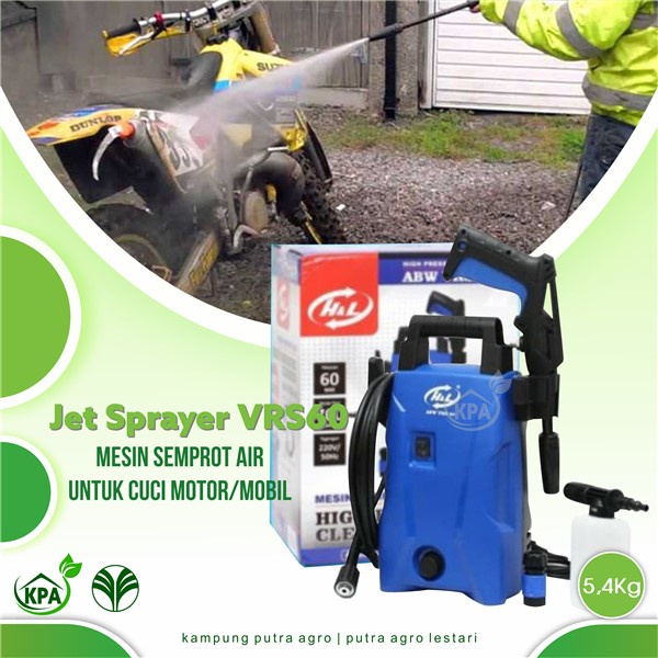 MESIN CUCI STEAM MOTOR & MOBIL - JET CLEANER SPRAYER ABW VRS60