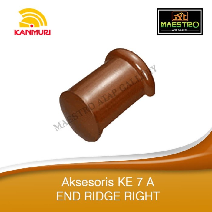 Nok Ujung atas genteng keramik kanmuri