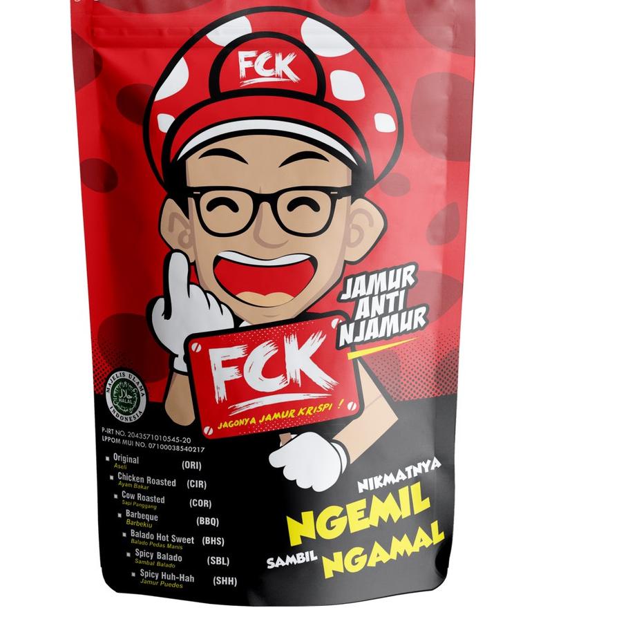 

⇢ JAMUR CRISPY FCK / RASA ORIGINAL / SNACK JAMUR / CAMILAN GURIH / FCK CRISPY / SEBLAK INSTAN TOPING は