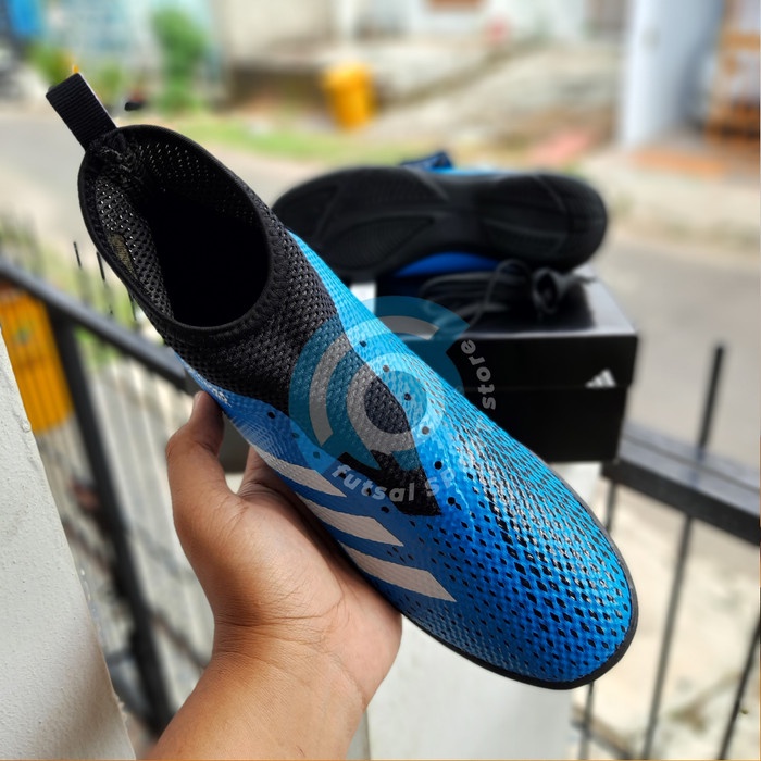 Sepatu Spatu Futsal Putsal Footsal Adidas Predator Boots Freak Mutator - Biru, 38