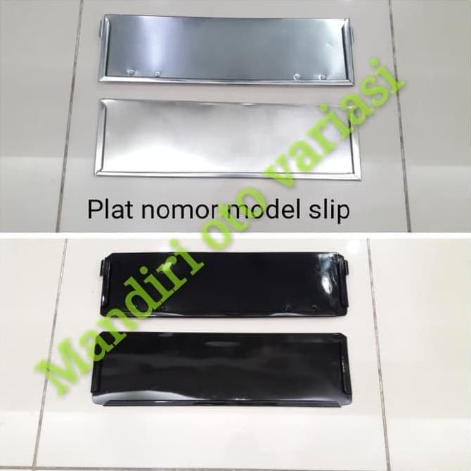 Tatakan Dudukan Plat Nomor Model Slip Stainless Honda Freed