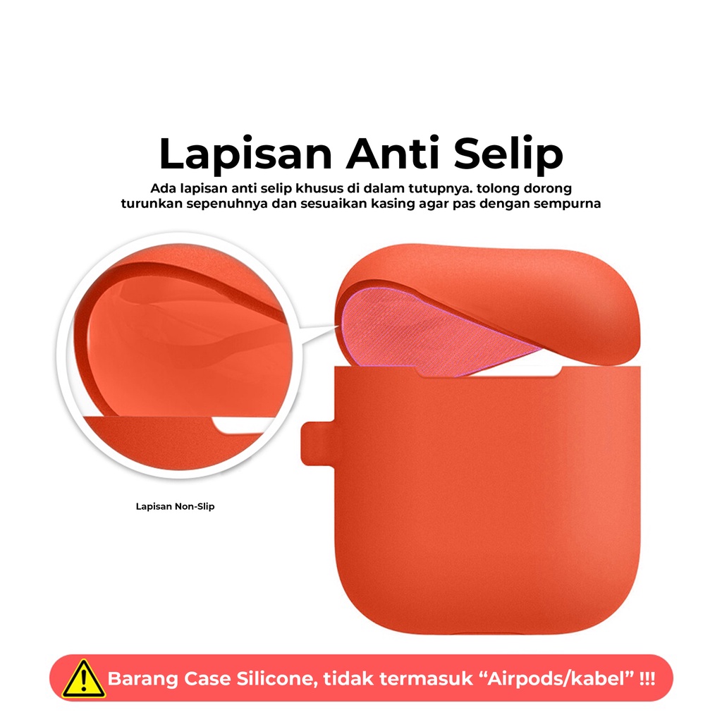 SB Silicone Case Untuk Airpods I12 with Hook Silica Gel Pouch Protection Case