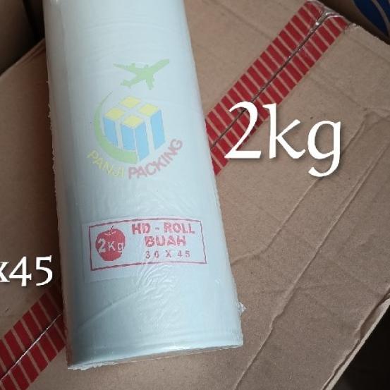 

Kantong Buah Sayur Telur Plastik Fotocopy HD Rol 30x45 supermarket 2kg