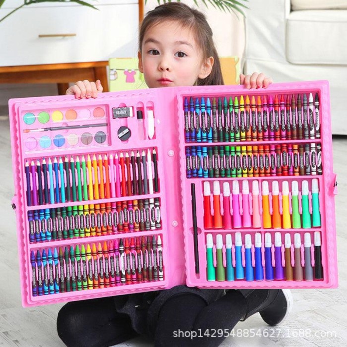 

Crayon Set 168 Warna Pensil Warna Koper Menggambar / Mewarnai / Kado