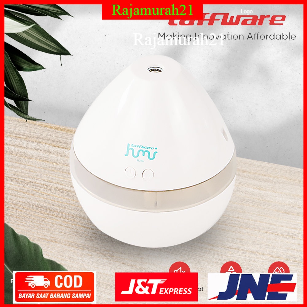 Taffware Air Humidifier Aromatherapy Oil Diffuser Night Light 300ml - HUMI H296 - White