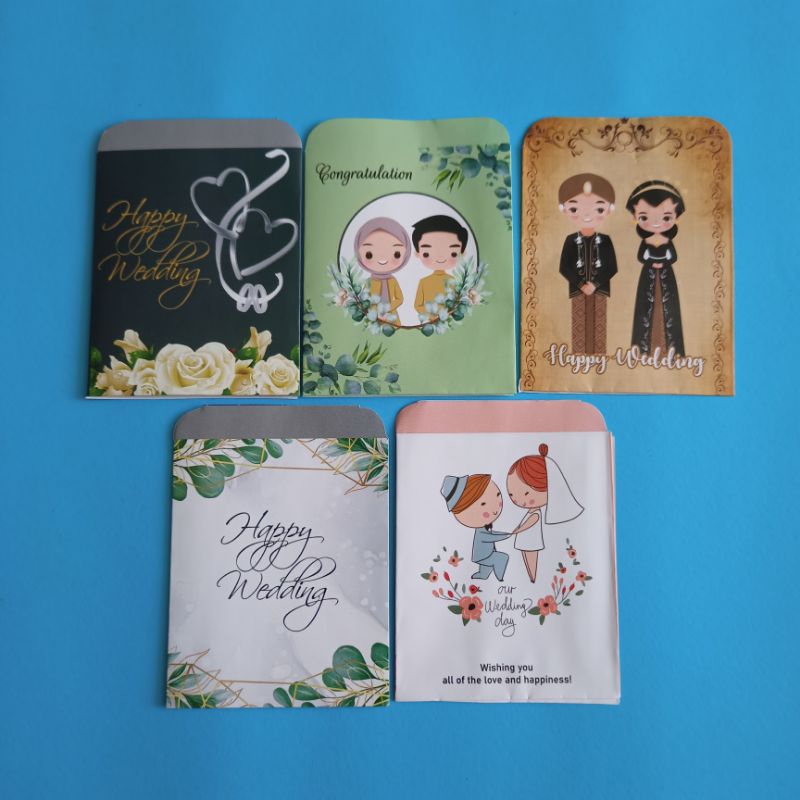 

Amplop wedding siap pakai ukuran medium