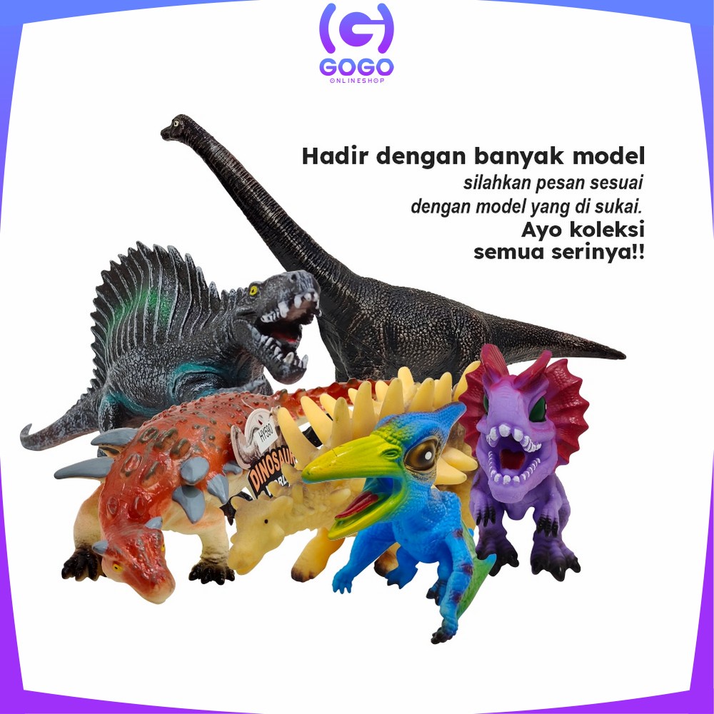 GOGO-M262 Mainan Figure Dino DIY Dinosaurus Jurassic World T Rex / Figure Hewan Brachiosaurus / Mainan Action Figure Dinosaur