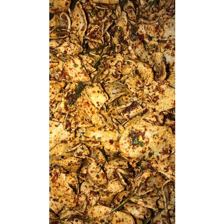 

Basreng kriuk tipis Pedas 1 Kg / Basreng pedas daun jeruk 1 kg
