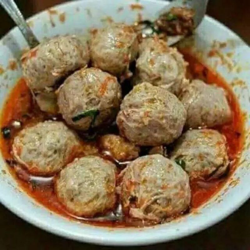 Bakso ikan bahari mentah