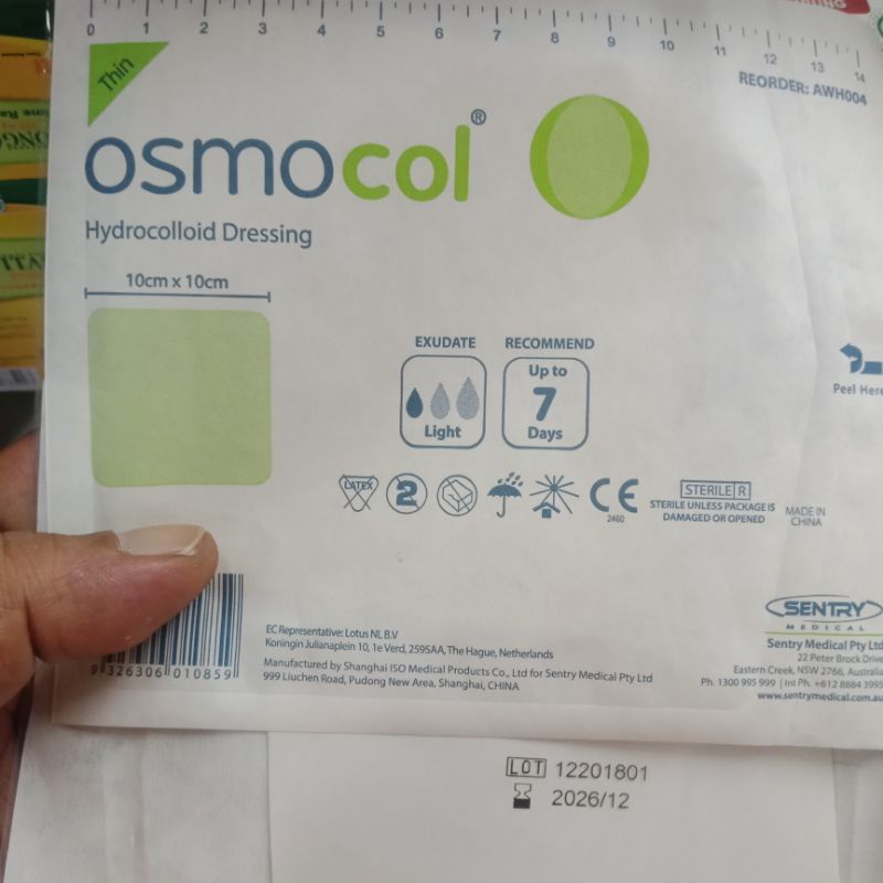 OSMOCOL Hydrocolloid Dressing 10cm x 10cm