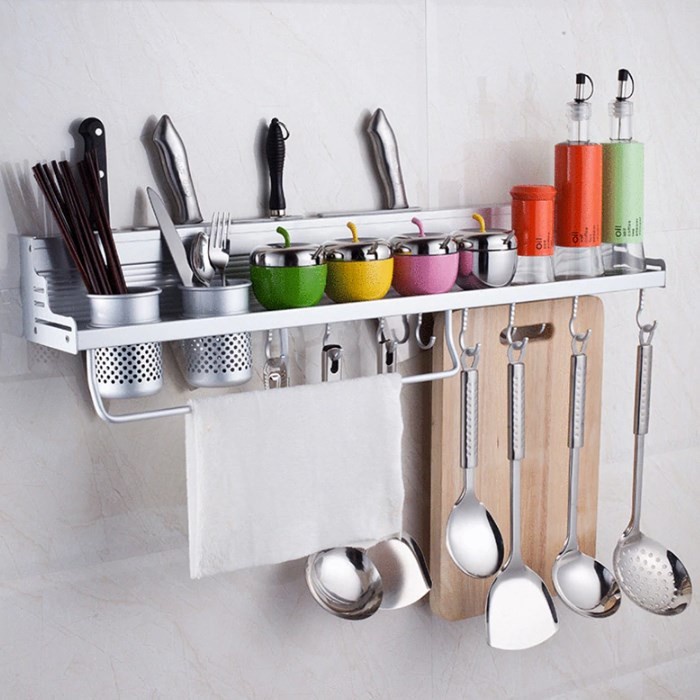 Rak Gantung Stainless Steel Kamar Mandi/ Rak Dapur Kitchen Set Dinding Minimalis