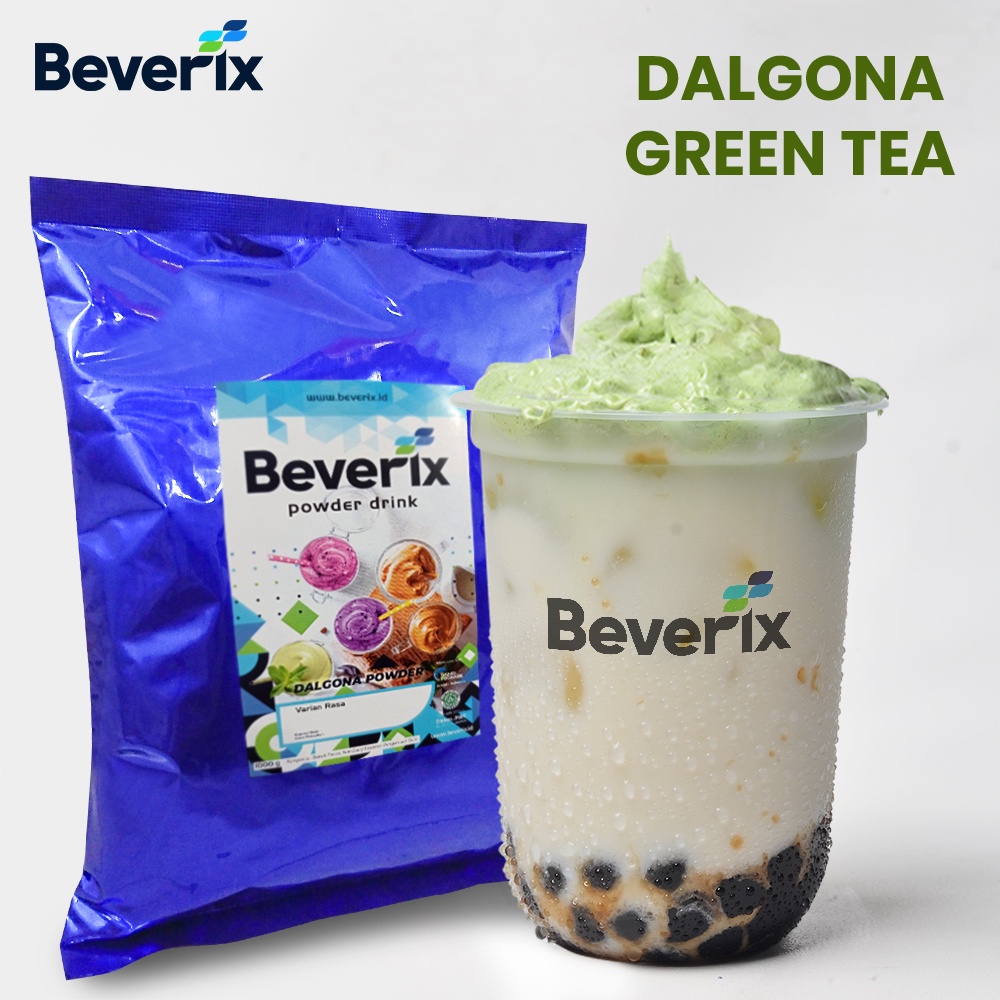 

Bubuk DALGONA Kekinian Rasa Greentea Beverix Powder Drink Kemasan 1 Kg