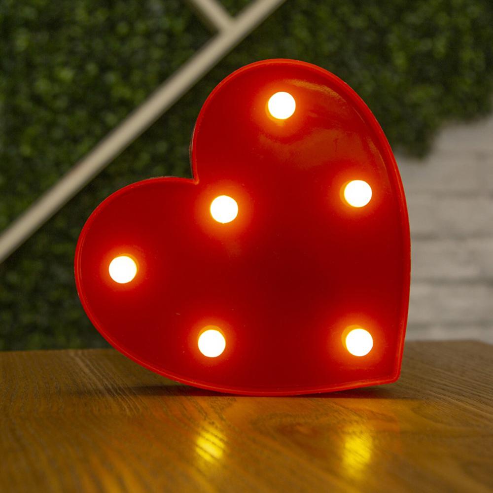 Lampu LED Kombinasi Huruf DIY Untuk Dekorasi Hari Valentine / Natal / anniversary