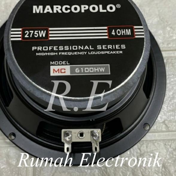 Komponen speaker full range 6 inch marcopolo mc-6100hw
