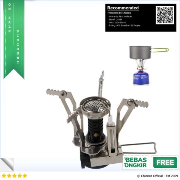 

Dijual LIXADA Kepala Kompor Gas Lipat Mini Camping Stove - SL-0102 - Hitam Lixada Murah