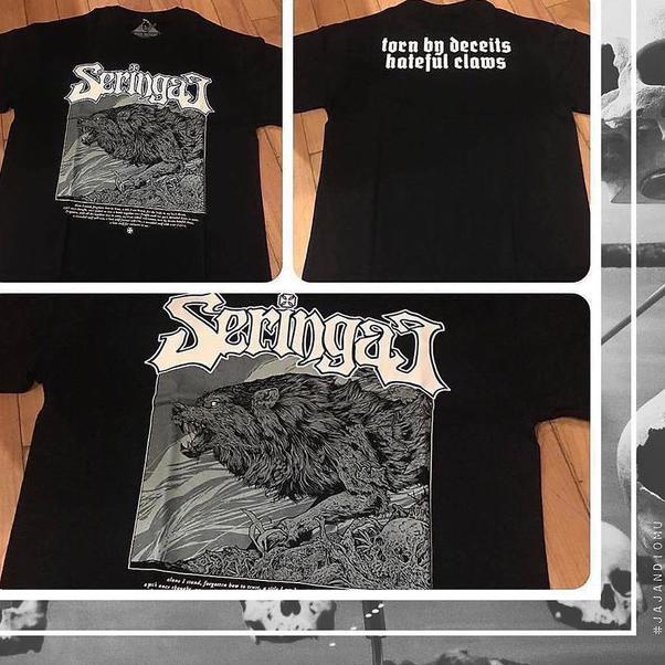 Ts Seringai - Lone Wolf - Hitam, L