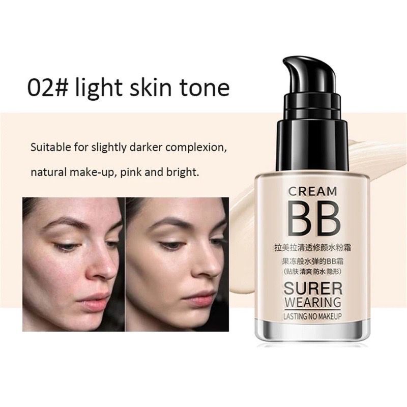 BAJ LAMEILA 1001 BB Cream Korean Makeup Face Base 2 Moisturizing BB Cream Super Moisturizing Liquid Foundation Makeup Base AK088