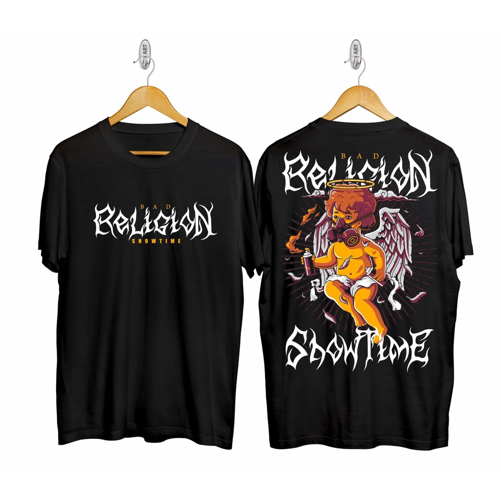 Kaos murah Kaos distro murah baju  distro pria t-shirt murah combed30s SO RELIGION HITAM