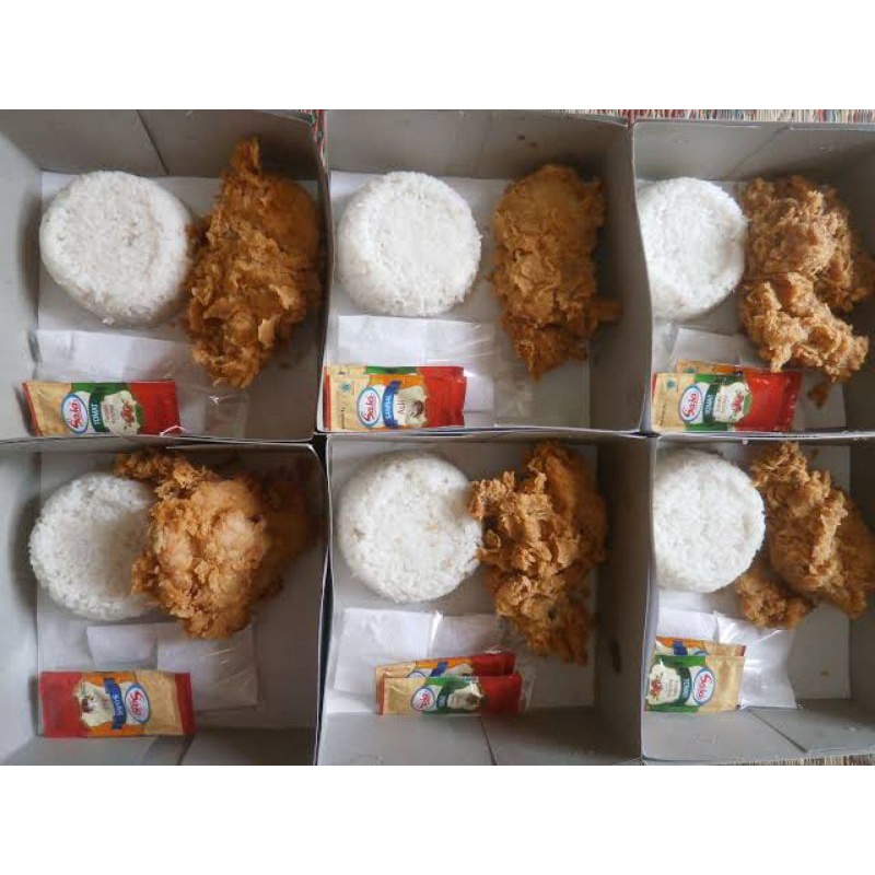 

Nasi Ayam Fried Chicken Nasi Ayam Kentucky Renyah Geprek