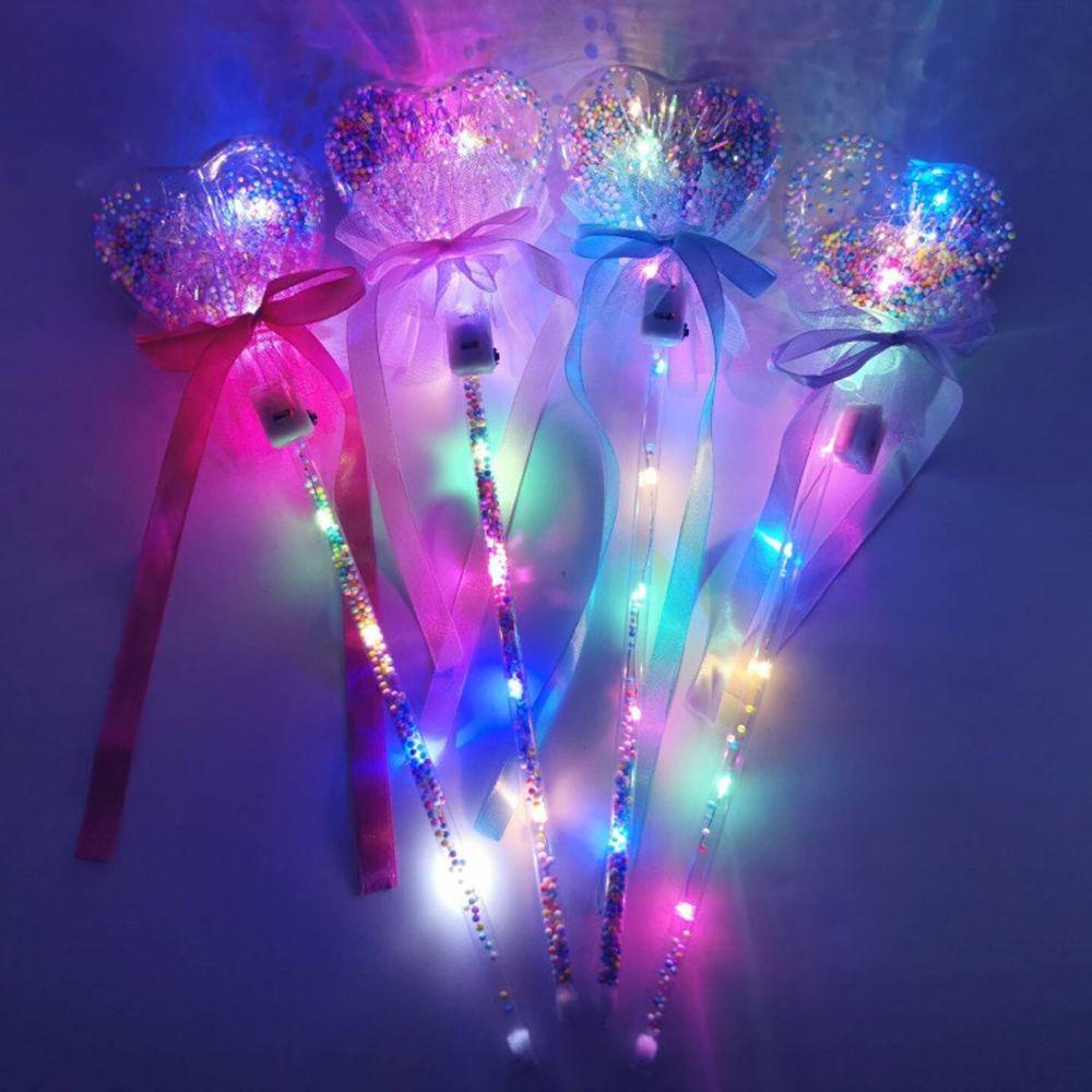 Top LED Magic Fairy Stick Pop Ball Bola Bintang 1 Pc Luminous Mainan Cheering Stick Novelty Mainan Anak Peri Kedip Tongkat Tongkat Menyala Tongkat Bola Ajaib