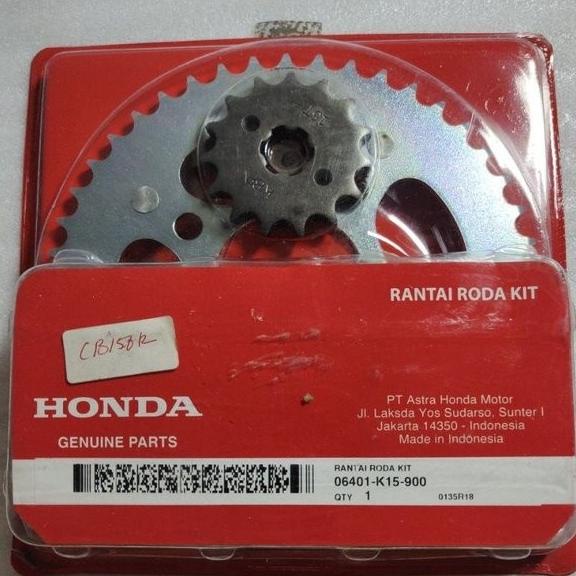 Sparepart Motor Gear Gir Set chain kit Honda CB 150 R CB150R