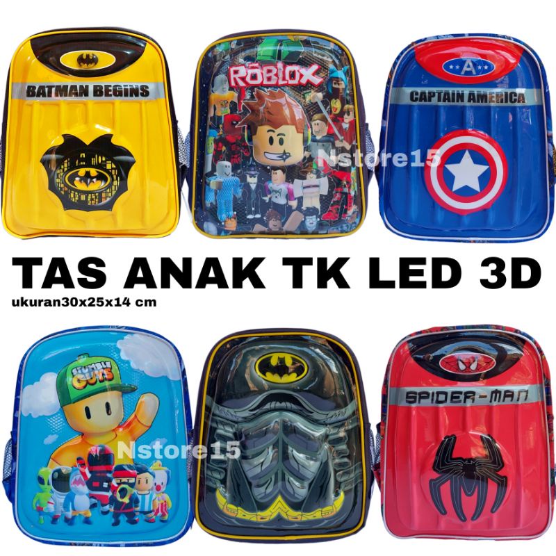 [BISA COD]NSTORE15 -Tas ransel timbul 3d karakter anak laki laki lucu model terbaru