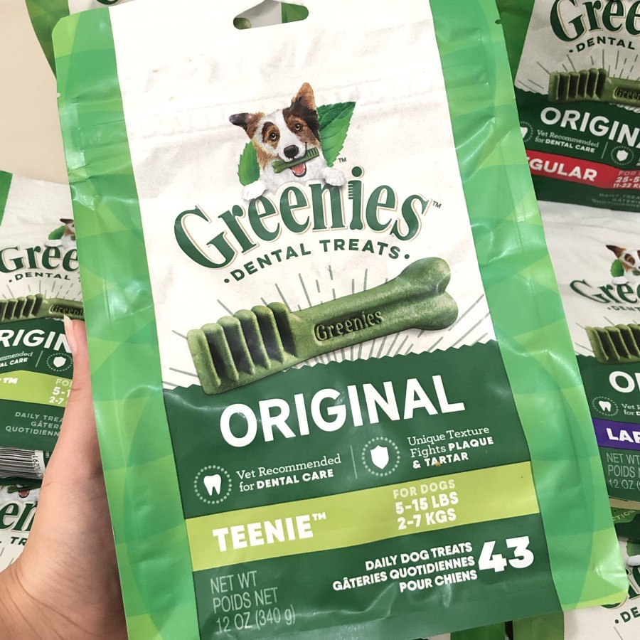 GREENIES TEENIE Dog Dental Chews Treats | Snack Gigi Anjing