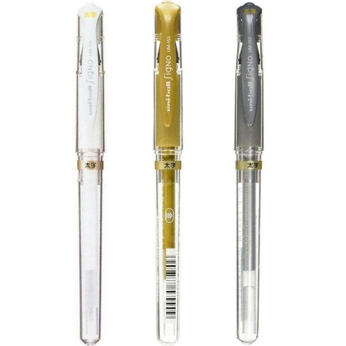 

BISA COD Uni-ball Signo Broad UM-153 Gel Pen - Gold Ink /ALAT TULIS AESTHETIC/ALAT TULIS SEKOLAH/ALAT TULIS SET/ALAT TULIS LENGKAP/ALAT TULIS ANAK/ALAT TULIS LUCU