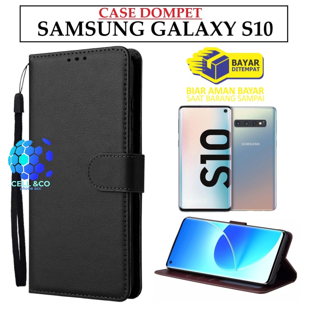 SAMSUNG GALAXY S10 CASE FLIP LEATHER WALLET PREMIUM FLIP CASE BUKA TUTUP KESING HP CASING FLIP CASE WALLET SAMSUNG GALAXY S10