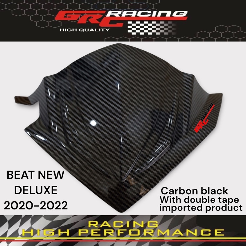 PREMIUM IMPORT VISOR HONDA BEAT FI DELUXE 2020 2021 2022 GRC RACING FULL KARBON CARBON