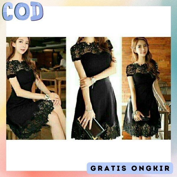 Dres Midi Murah Elegan Bj Seksi Santai Gaun Party Malam Pakaian Mini Dress Fashion Wanita Buju Sexi 