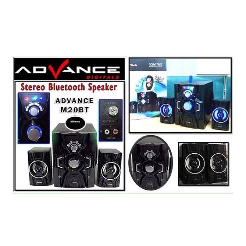 SPEAKER ADVANCE M20BT SPEAKER AKTIF 2.1 BLUETOOTH MULTIMEDIA SUBWOOFER