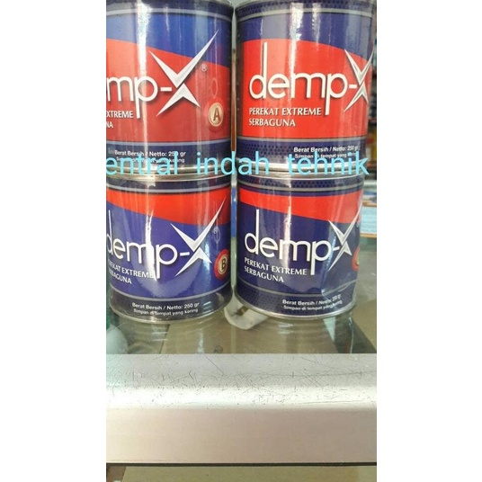 

DEMP-X 2 komponen @250gram perekat extreme serba guna